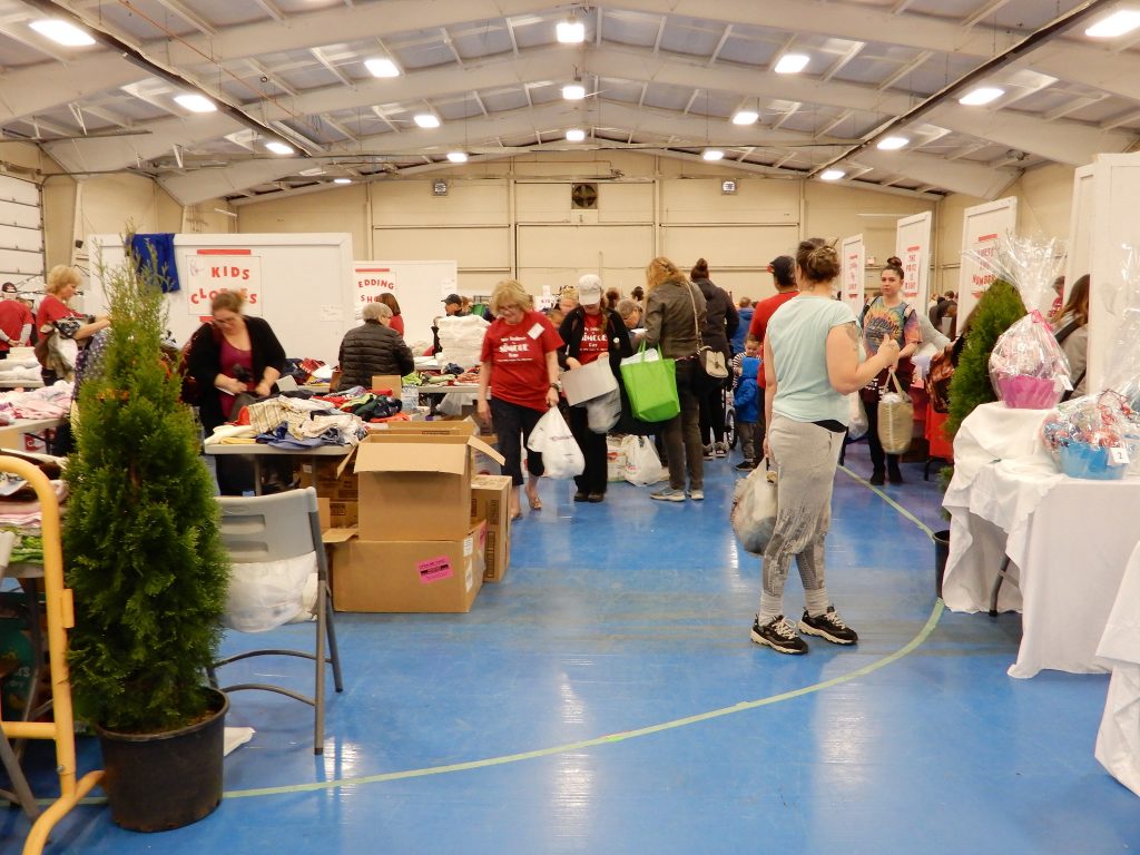 Volunteers and guests together at the 2019 Activity Fair